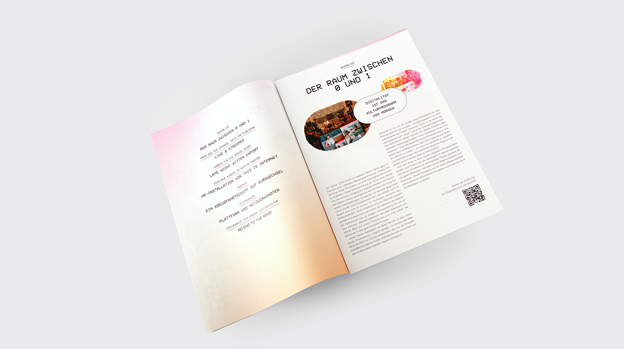 Gestaltung des Heftes digitale Spalte